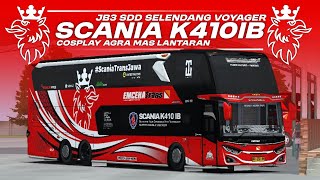 GANTENG PUOLL‼️SHARE MOD JB3 SDD SCANIA K410IB DAN LIVERY COSPLAY BUS AGRA MAS LANTARAN #bussid  screenshot 2