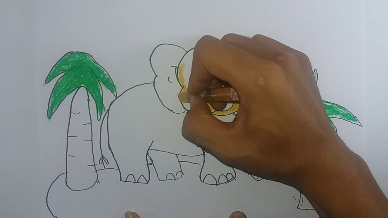 40 Koleski Terbaik Cara Menggambar Sketsa Gambar  Gajah  