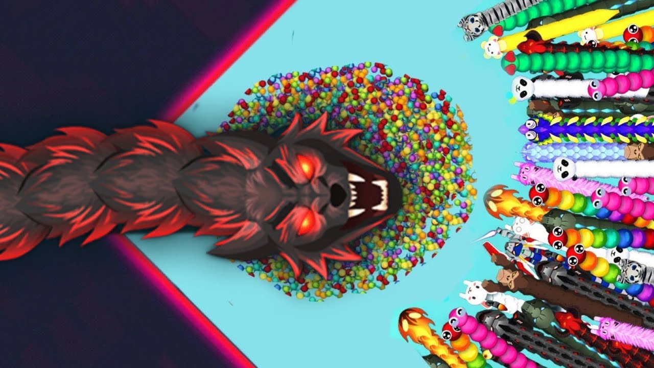 SNAKE IO🐍 MONSTER HOWLER SNAKE 🐍 VS 1000 PRO GIANT SNAKES 🐍 EPIC SNAKEIO GAMEPLAY 