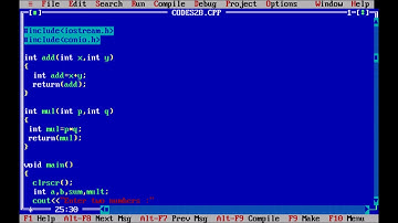Arithmatic Operations using Functions in C++