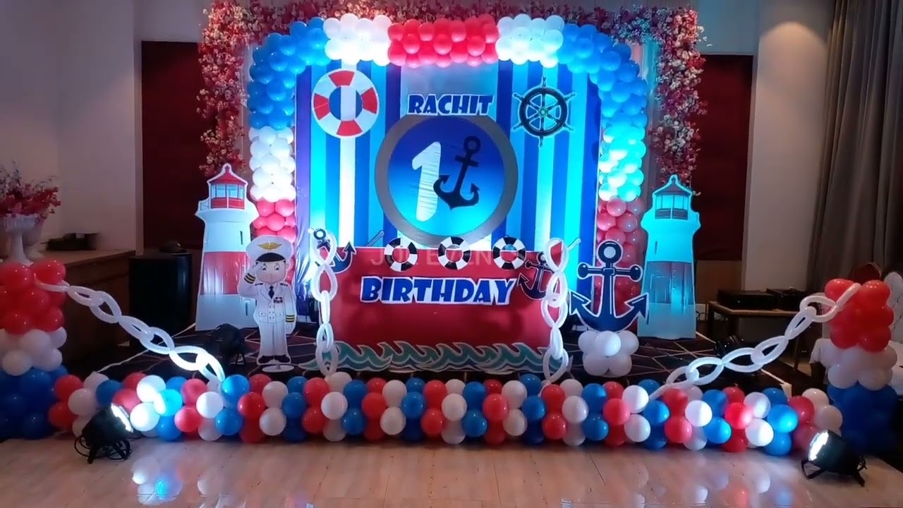 Sailor Themed Birthday Party Decoration