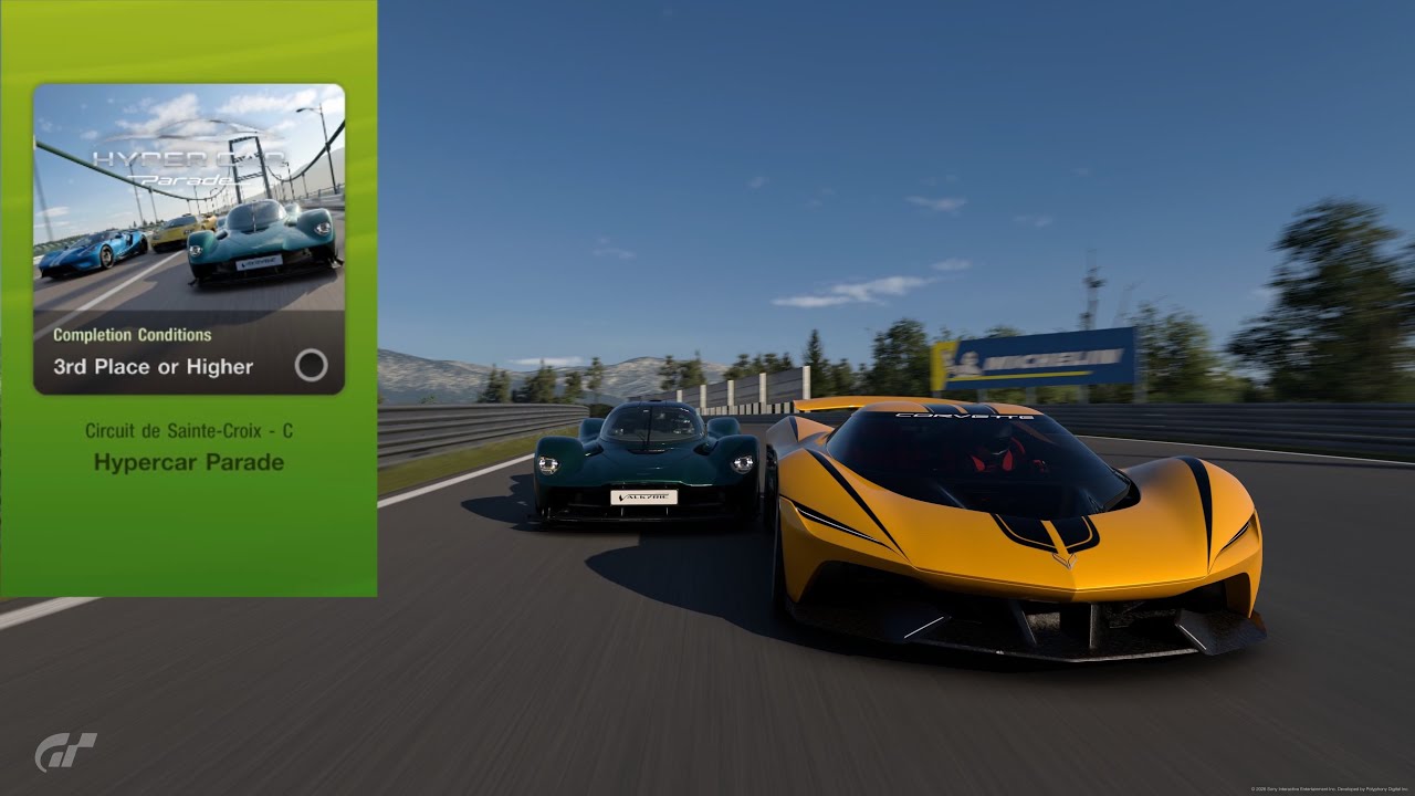 GT7: Corvette CX Concept (Circuit de Sainte Croix C) | Hypercar Parade