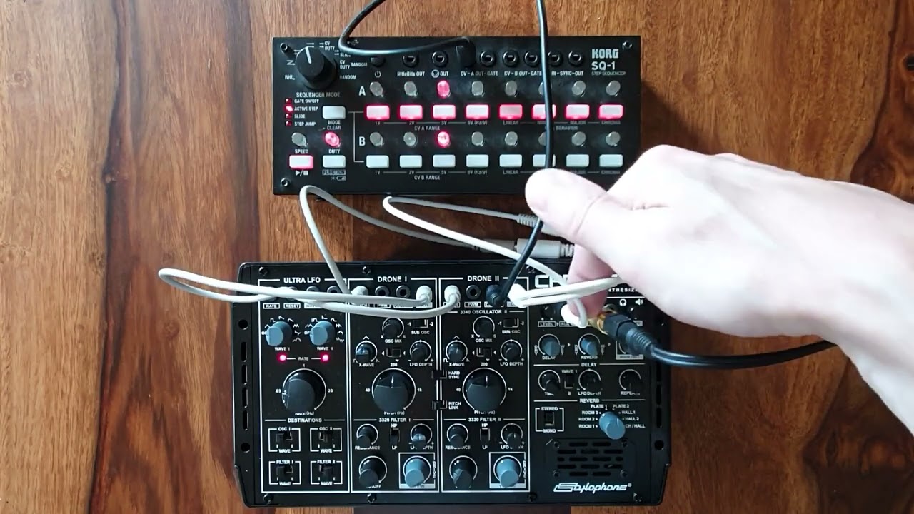 Stylophone CPM DS-2 Drone Synth + Korg SQ-1 Stepsequencer