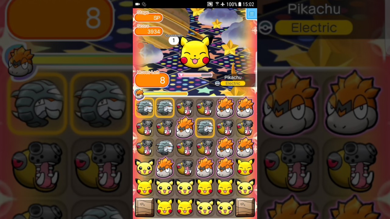 Pokemon Shuffle Mobile Safari Pikachu Smiling ポケとる スマホ版 ポケモンサファリ 08 08 17 Youtube