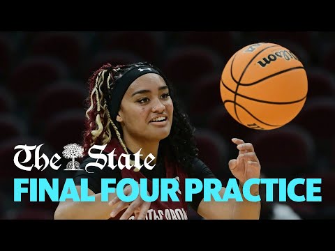 Sights, Sounds From South Carolina Gamecocks' Final Four Practice Before Facing NC State
