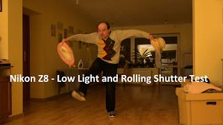 Nikon Z8 - Low Light (ISO 5000) and Rolling Shutter Test. 4K@50p video right away from the camera.