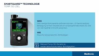 MiniMed™ 780G System –Temporäres Sensorglukoseziel der SmartGuard™ Funktion