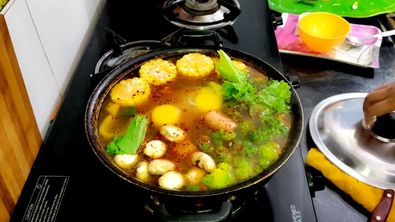 Chinese hot pot at home hot pot recipeIndian style hot pot 🍲