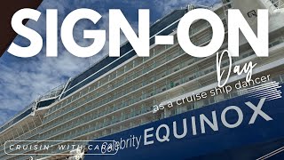 cruise ship sign-on day! | CARA WESTCOTT