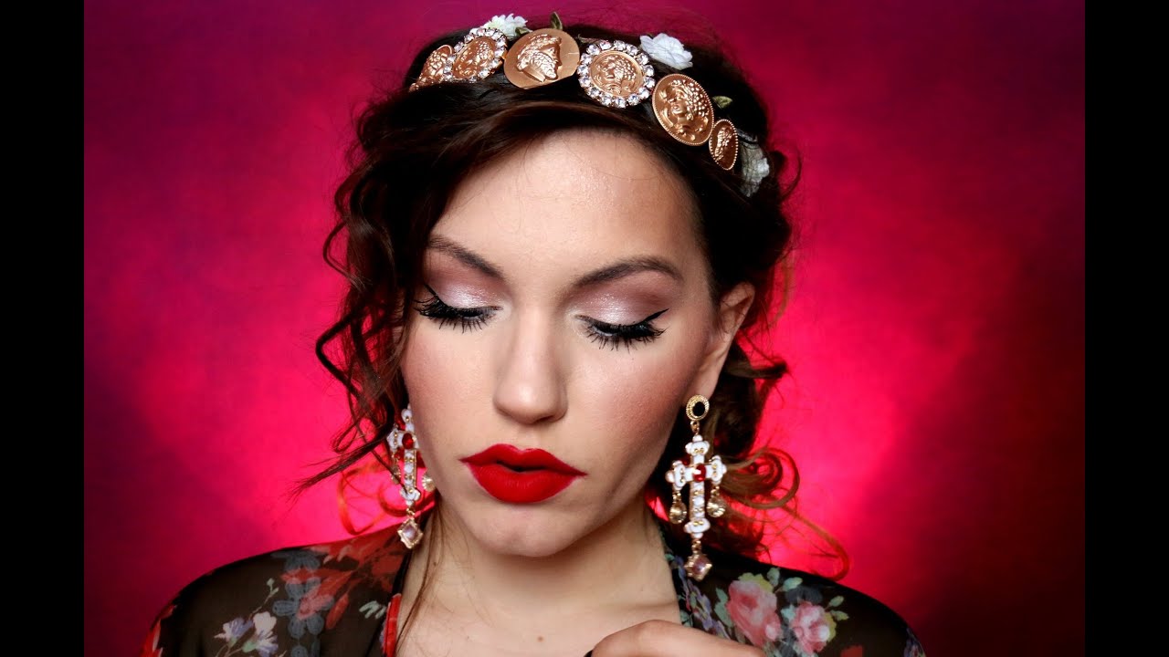Dolce Gabbana Runway Inspired Makeup Tutorial YouTube