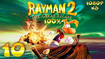 Rayman 2: The Great Escape (PC) - 1080p HD (100%) Walkthrough Level 10 - The Canopy