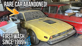 Abandoned Since 1999: Saab Sonett | First Wash in 24 Years! | Car Detailing Restoration