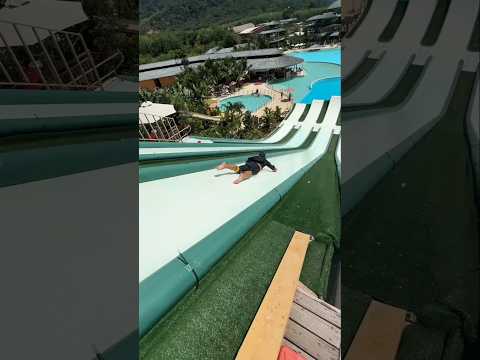 Batman vs huge slide 🛝🔥✨️ #pool #swimming #poolparty #marvel #avengers
