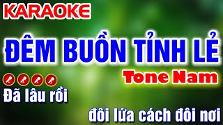 Đêm Buồn Tỉnh Lẻ Karaoke Nhạc Sống Tone Nam ( C#m )  Karaoke Mai Phạm