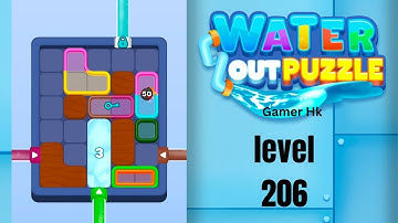 Water out puzzle level 206 Walkthrough Solution 