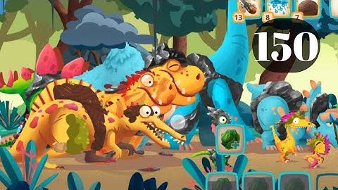 Dino Bash level 150 (Last Level) Android walk-through Gameplay...!