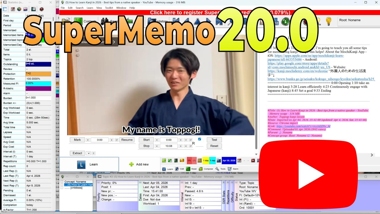 How to Play Youtube Videos in SuperMemo 20 (April 2026 Fix) - YouTube