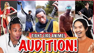 Reacting to FIGHT LIKE ANIME AUDITION!｜Next Generation of Sword Fighters