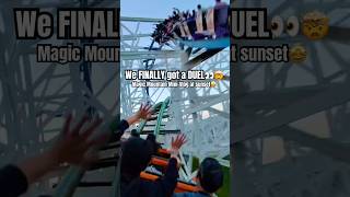We FINALLY got a duel on Twisted Colossus👀🤯! Magic Mtn Mini Vlog at SUNSET🤩