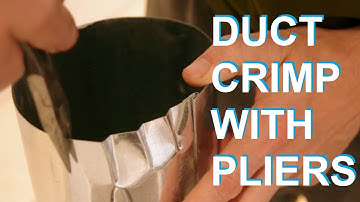 Joining Round Duct without a Crimping Tool 圆形排风管道轻松衔接