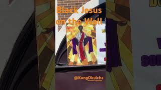 Black Jesus On Church Wall Wholesome