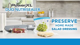 Seal Homemade Salad Dressing in To-Go Packs 🥗 | PowerXL Duo Nutrisealer Vacuum Sealer