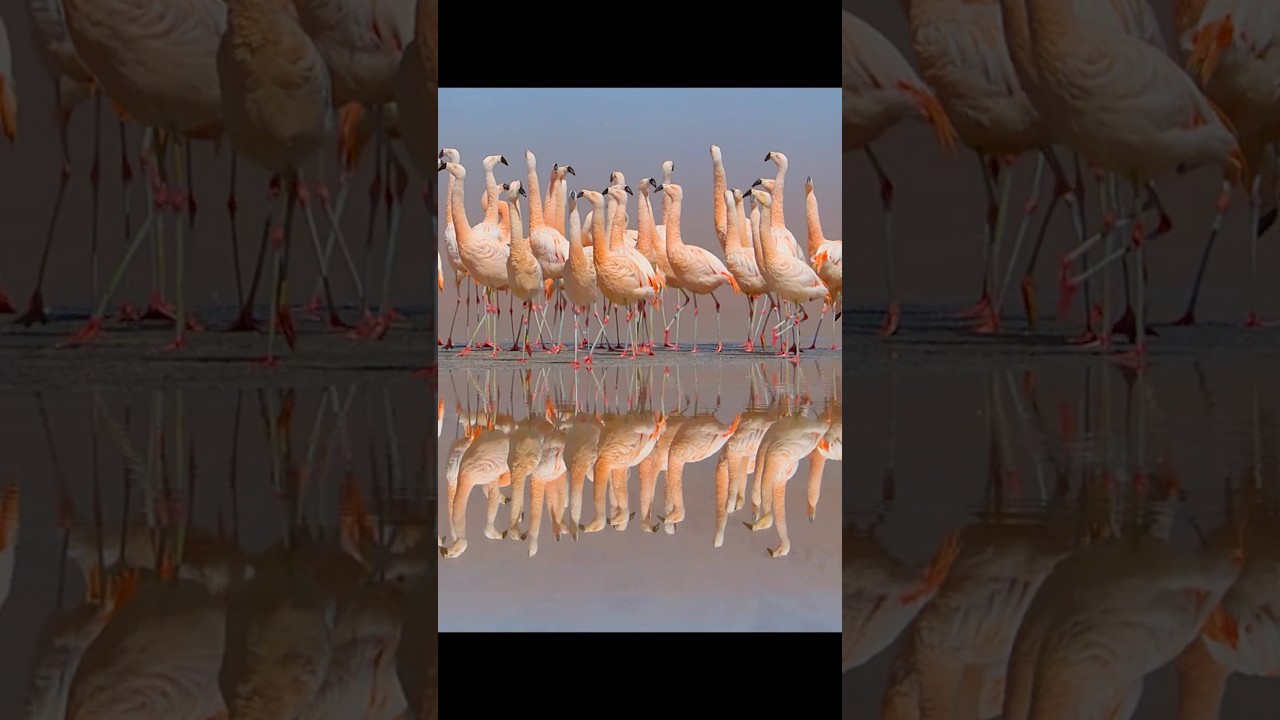 Фламинго со всех уголков мира собираются здесь, чтобы потанцевать вместе. 