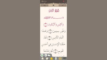 ﷽ سورة (التين) تلاوة القرآن الكريم ❤️ القارئ 🎙️ أحمد العجمي
