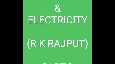 Basic electrical engineering mcq ( rk rajput) part -2