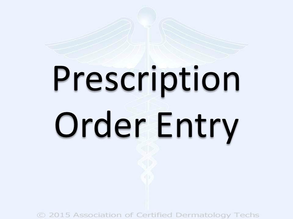 Prescription Order Entry - YouTube