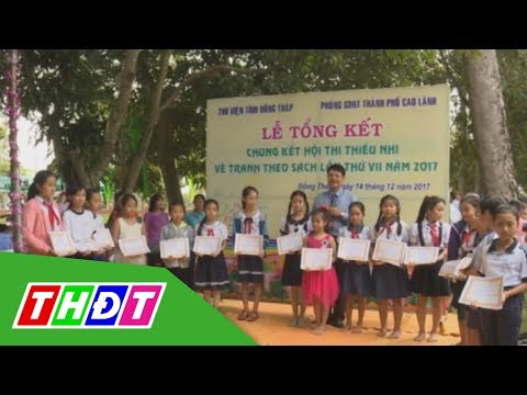 Video Thiếu nhi Đồng Tháp thi vẽ tranh chủ đề 