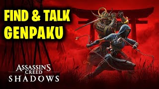 Find and Talk to Genpaku | Assassins Creed Shadows