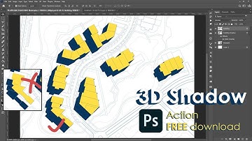 How to Create Long 3D Shadow in Photoshop Tutorial with Free Download Link
