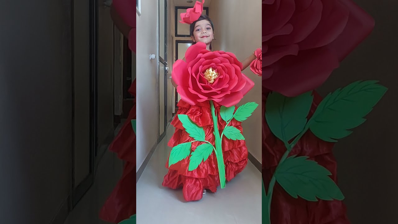 Red rose cheap fancy dress
