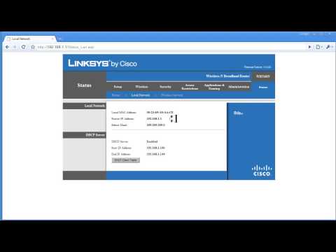 Linksys WRT160N Status Page