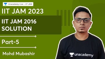 IIT JAM 2016 Solution | Part - 5 | Physics | IIT JAM | Mohd Mubashir