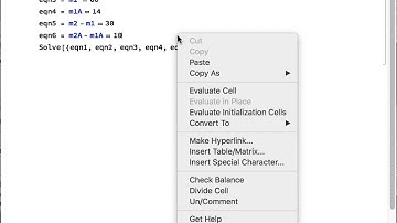 Solving Sets of Linear Equations - Mathematica