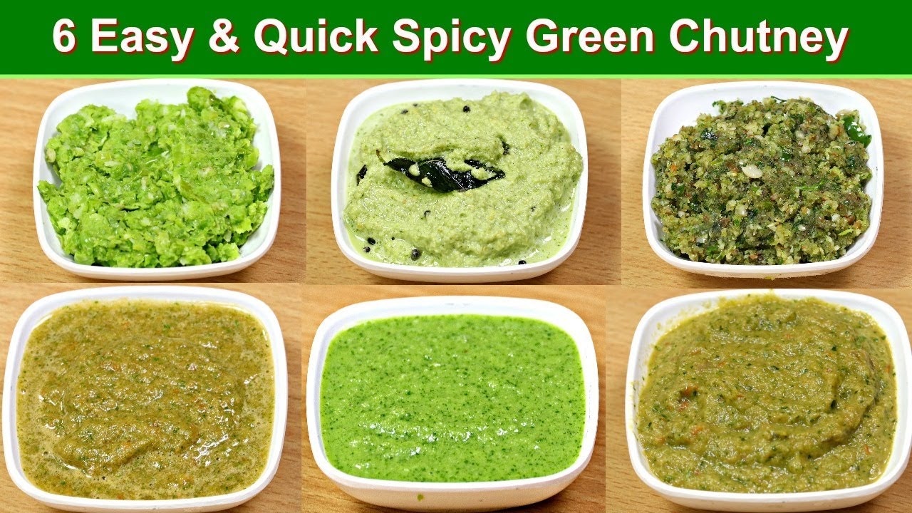 ६ मज़ेदार हरी चटनी जो रोज़ के खाने का स्वाद बढ़ा दे  | 6 Spicy Green chutney Recipes | KabitasKitchen | Kabita Singh | Kabita