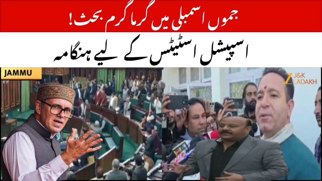 Jammu Assembly Uproar Over Special Status Demand: BJP Criticizes Govt, Accuses Misleading the People