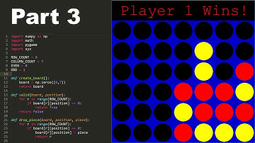 How to Program Connect 4 in Python! (part 3) - Background Graphics