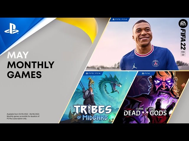 FIFA 22 e Tribes of Midgard estão entre os jogos grátis de Maio na PS Plus