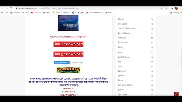 Symphony i12 Flash File Firmware HW1 HW2 Care Rom ok