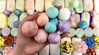 ASMR crushing soap boxes with glitter and  foam ☁️☁️☁️ Clay cracking ✨ Cutting soap cubes 🤍