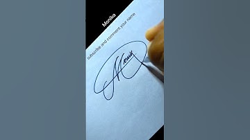 signature name monika 😍 simple name signature #monika#style #art#handwriting