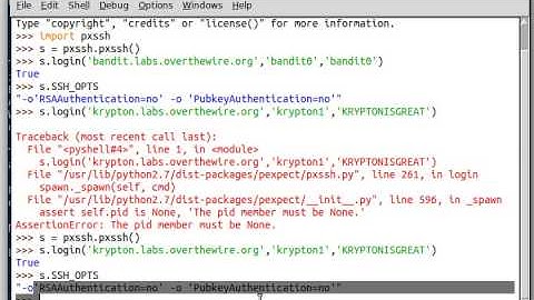 Python [pxssh]  04 SSH_OPTS & Interactive Mode