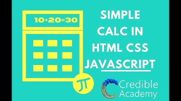 How to make a simple calculator using html and css