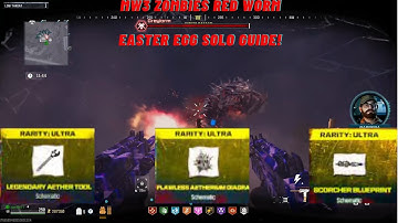 HOW TO GET LEGENDARY AETHER TOOL & FLAWLESS CRYSTAL SCHEMATIC SOLO GUIDE (MW3 ZOMBIE RED WORM GUIDE)