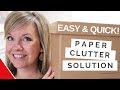 Marie Kondo inspired Paper Clutter tips with a Speedy Twist & Dollar Store Box (2019)