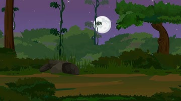 FOREST DAY NIGHT LOOP BACKGROUND 4K ANIMATION VIDEOS COPYRIGHT FREE