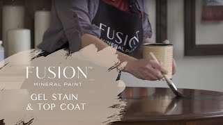 Brush-on Gel Stain and Top Coat, Durable Table Top Finish Fusion Mineral Paint, Glaze (Part 1)